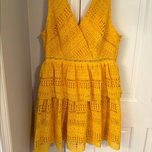 Francesca’s vneck ruffle dress